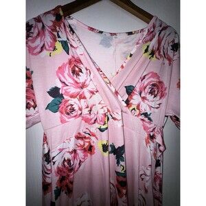 3-Piece Set Maternity Gown, Baby Receiving Blanket, & Bow Headband-Matching Set